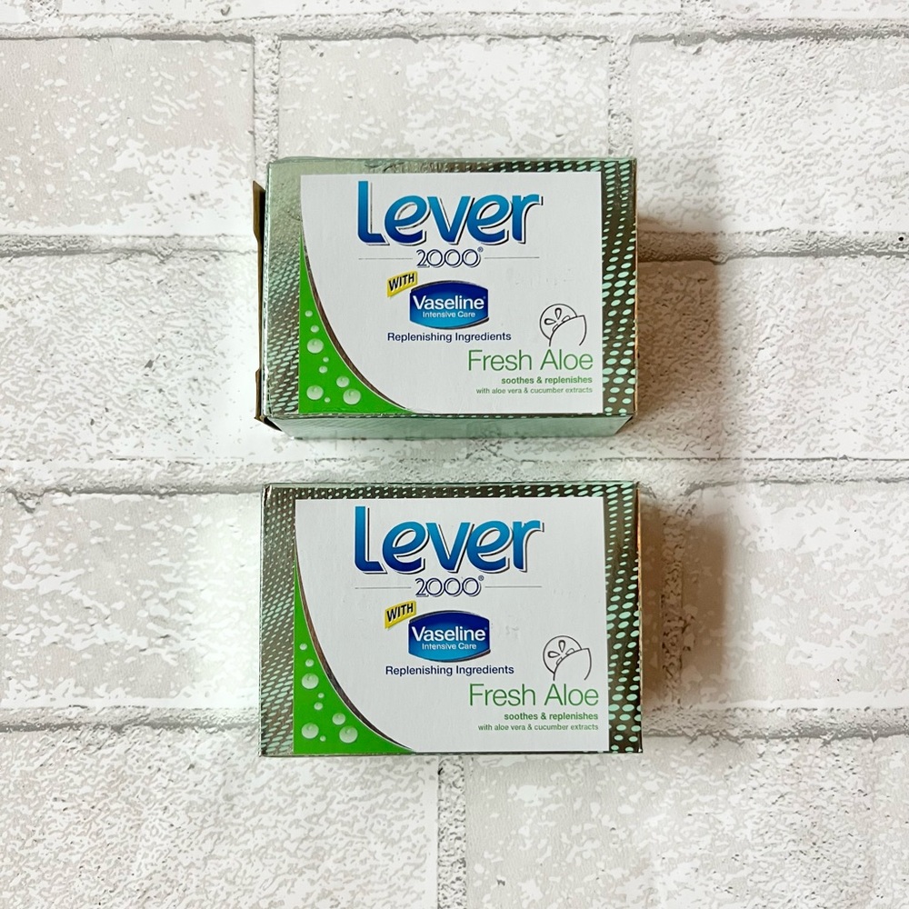 Vintage Lever 2000 Fresh Aloe & Cucumber bar soaps 2